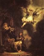 The Archangel Raphael leaving Tobias-s Family REMBRANDT Harmenszoon van Rijn